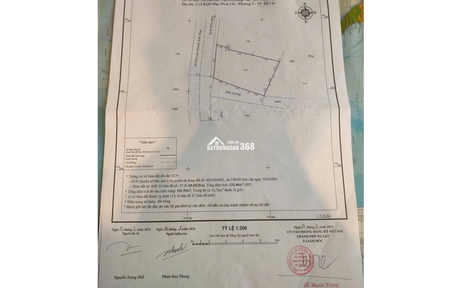 Bán đất trung tâm Đà Lạt, đường Ma Trang Sơn, P.5, lô góc 2 mặt tiền