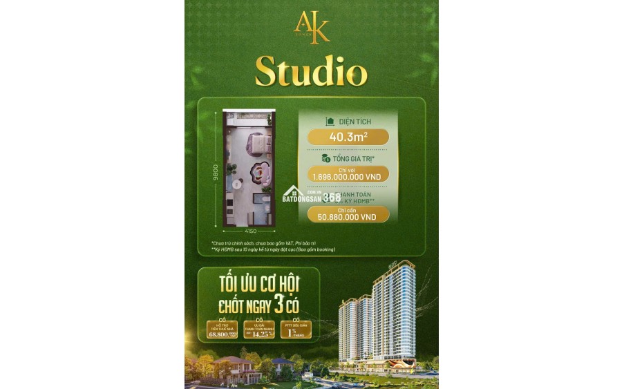 A&K tower- cơ hội sỏ hữu Nhà O Đồng tại An Phú TPHCM có 2 tầng thương mại ParcMall.