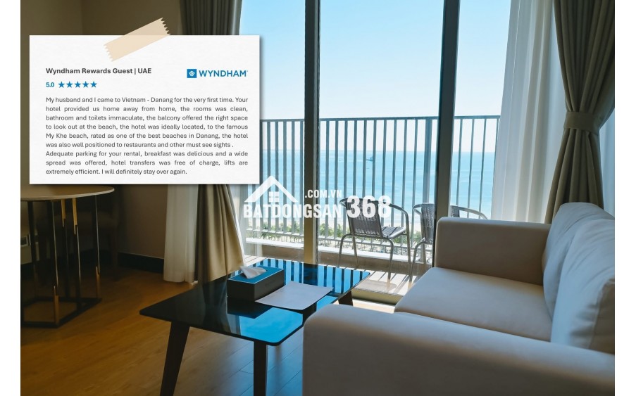 Bán studio 38,05m² view trực diện biển Mỹ Khê Soleil Đà Nẵng, full nội thất, bàn giao vận hành ngay, 4.2 tỷ