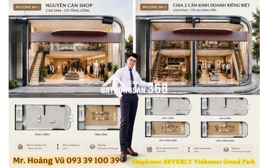 Một mặt bằng hai chiến lược Shophouse Beverly Vinhome Quận 9 lời ngay 5%: từ 129 triệu/m2