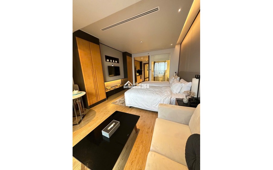 Bán studio 38,05m² view trực diện biển Mỹ Khê Soleil Đà Nẵng, full nội thất, bàn giao vận hành ngay, 4.2 tỷ