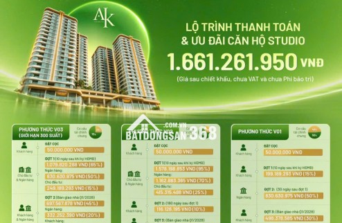 25.10.2026 – A&K TOWER CHÍNH THỨC MỞ BÁN! chỉ 1 tỷ 661 / căn, không vốn không gốc không lãi