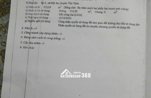 Bán đất mặt tiền QL62 Long An (cũ) TDT 666.9m2