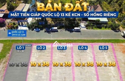 999 TR/ 380m2– ĐẤT MẶT TIỀN 32M, GẦN KHU CÔNG NGHIỆP MINH HƯNG MỞ RỘNG 484HA